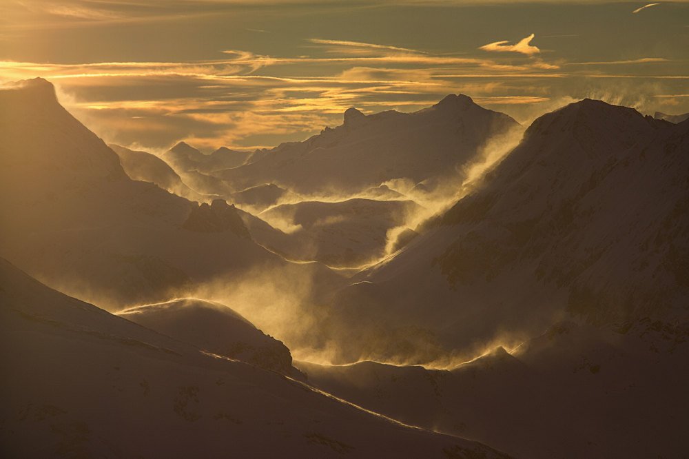 Sky in the mountains