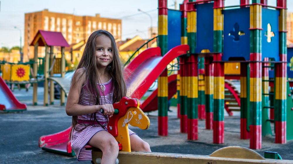 на площадке