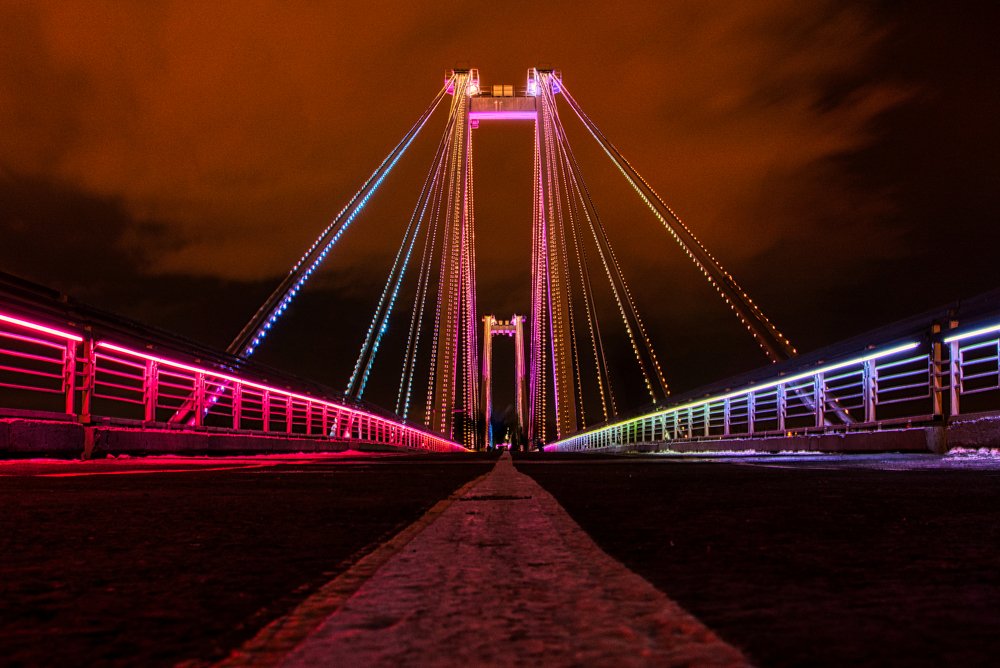 Мост на о. Татышев, г. Красноярск.