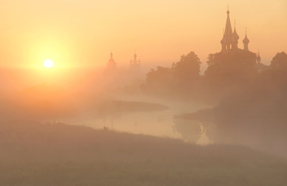 Рассвет в селе Дунилово