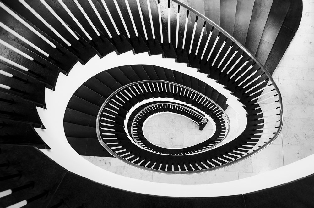 Staircase from above