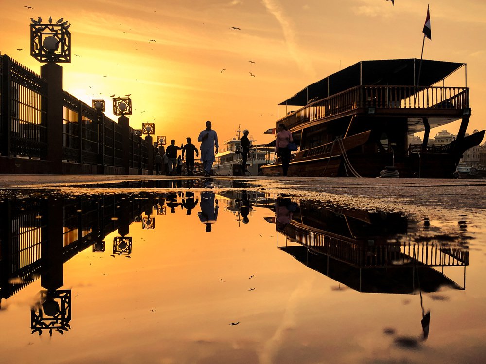 Sunset at Dubai Creek