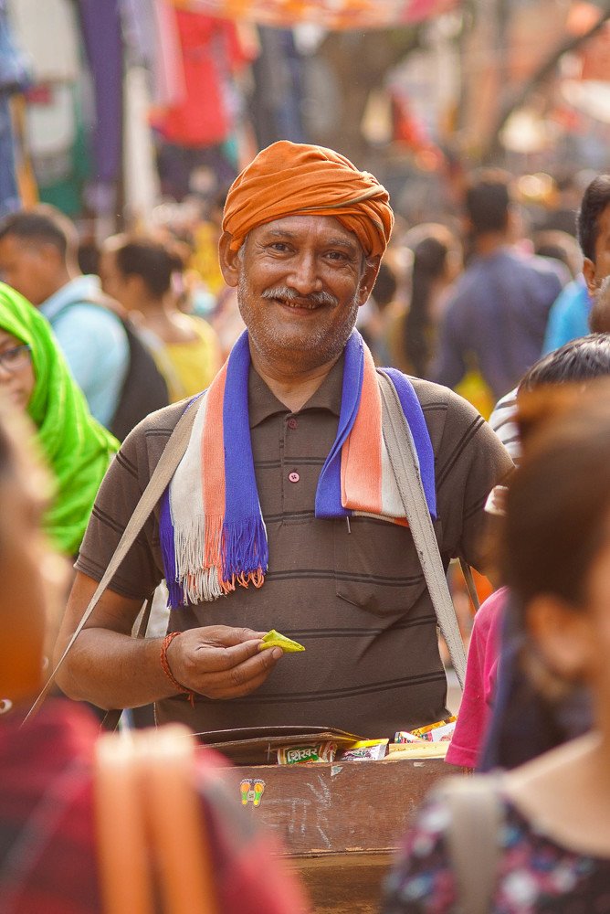 Betel nut seller in new Delhi