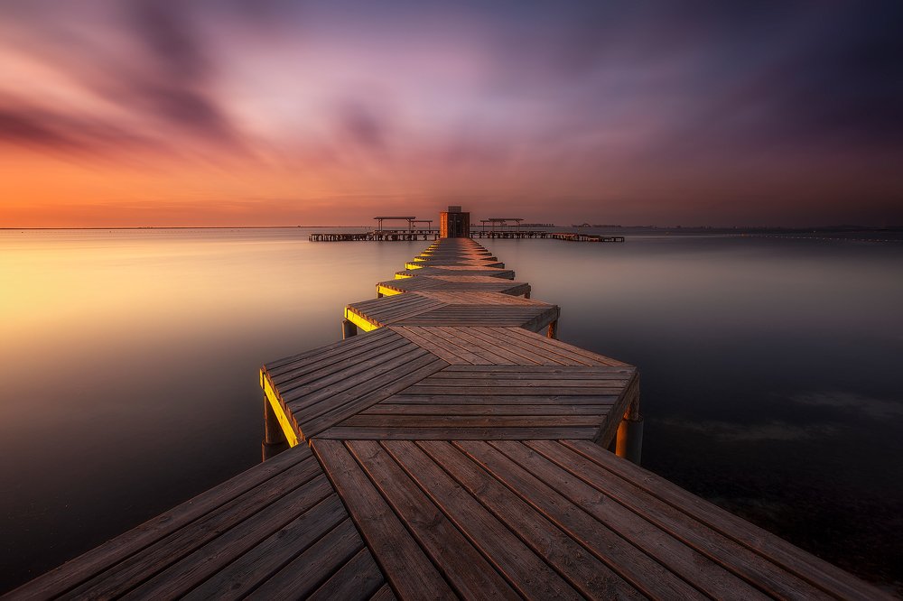 Footbridge to the sea