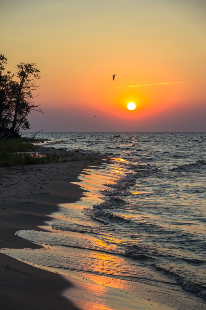Рассвет над Куршским заливом.