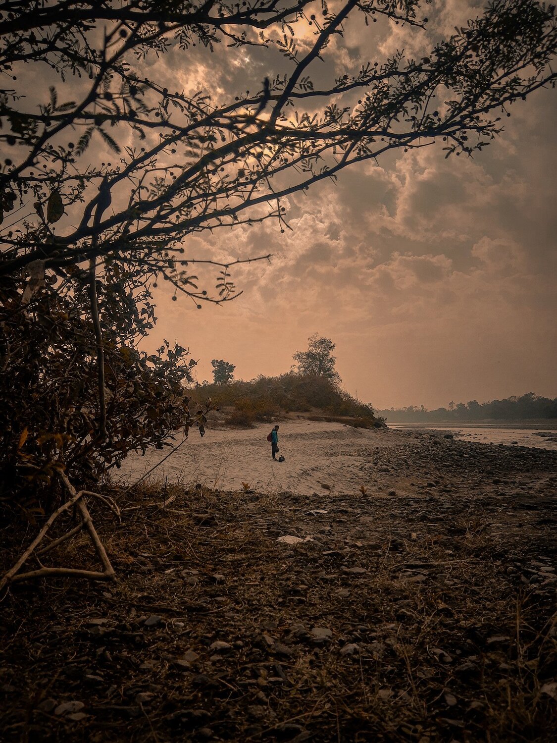 When the sun goes down.