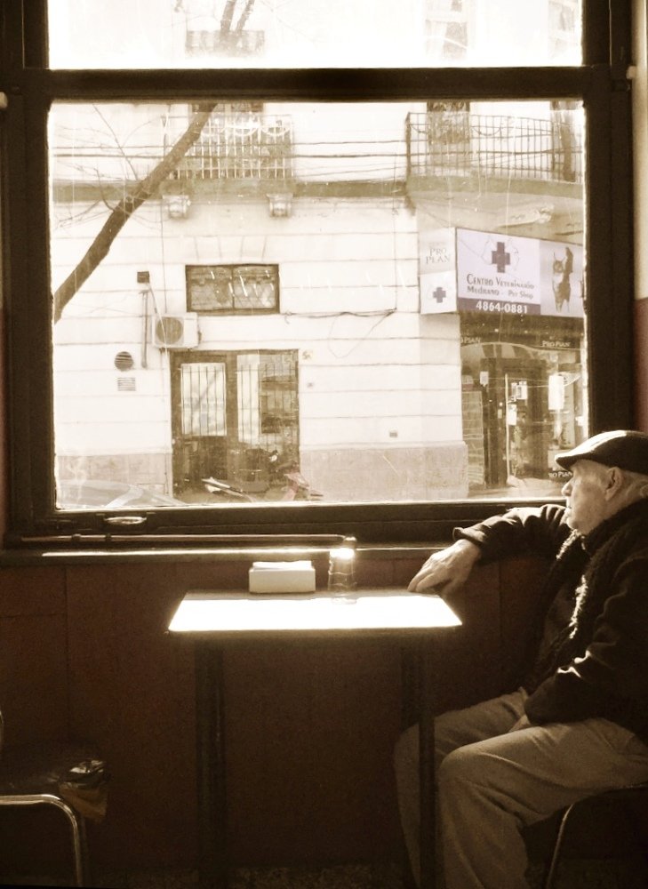 lonely old man