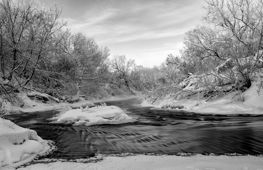 Зимняя река..
