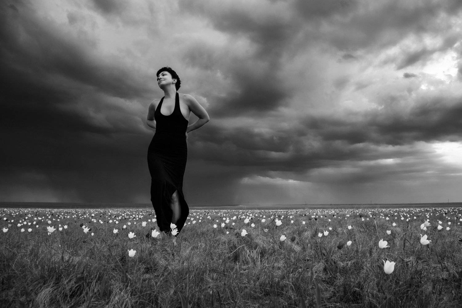 По широкому пройду полю ...