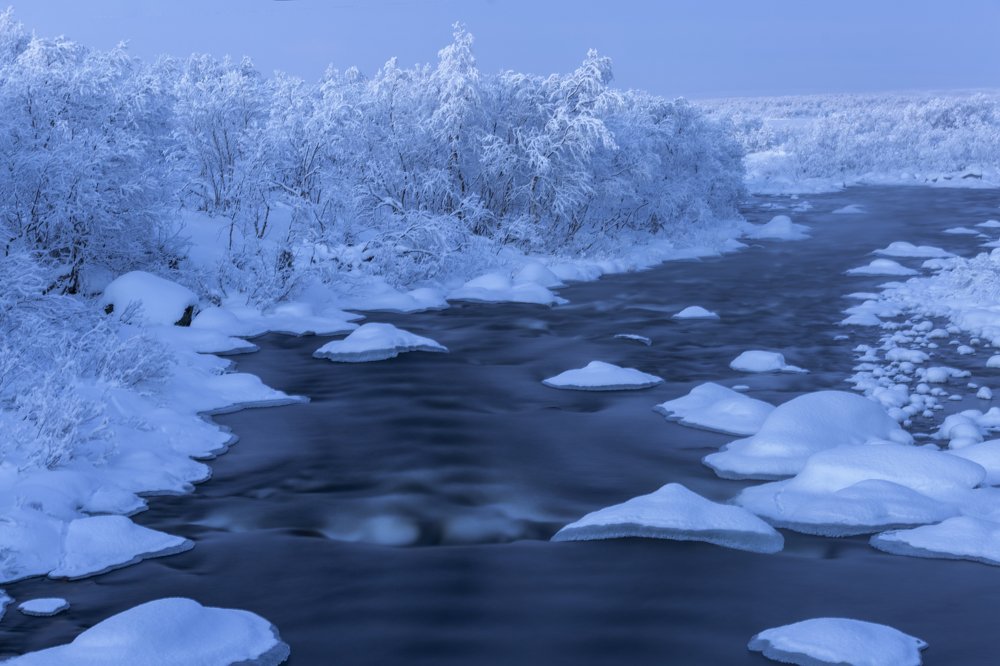 Акварельная зима