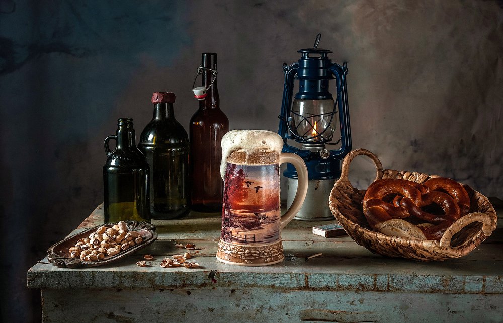 Пиво и фисташки