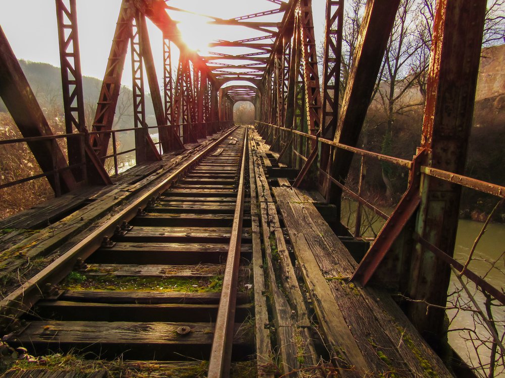 Railroad bridge not in use anymore.