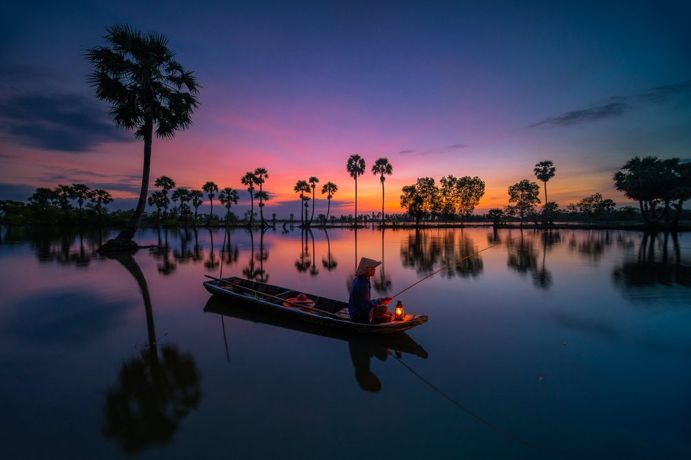 Fishing in An Giang water season