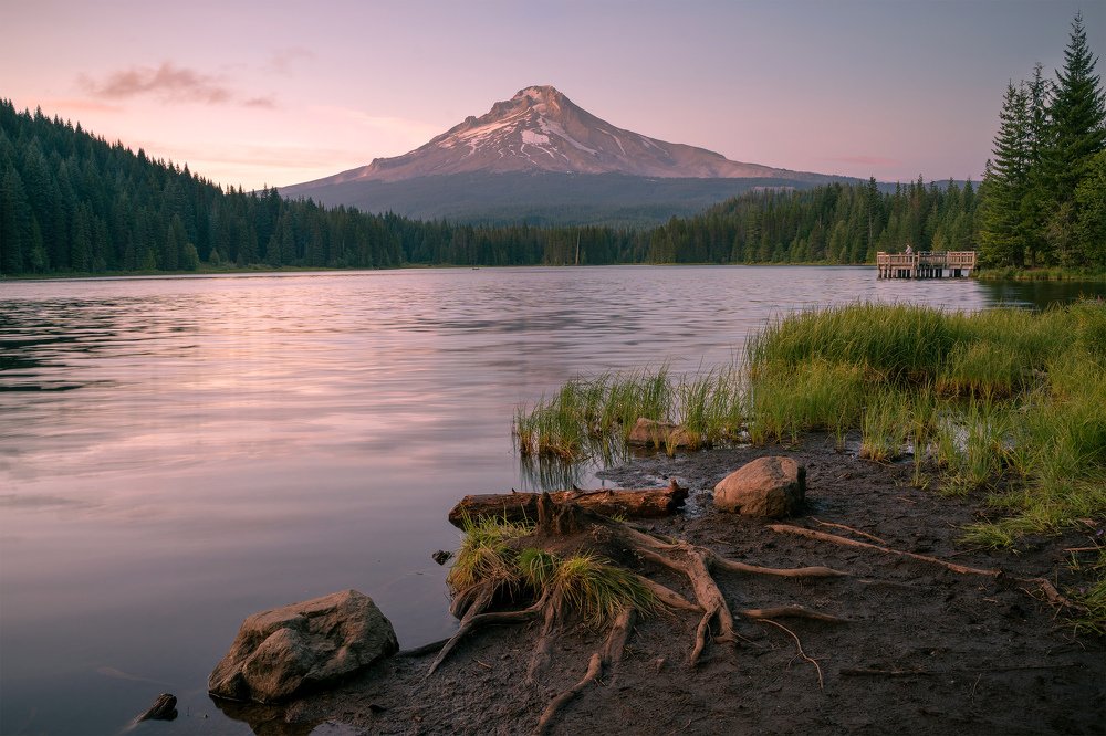 Sunset time at Mount Hood