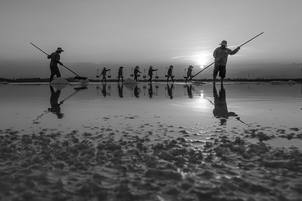 Salt making in Vietnam