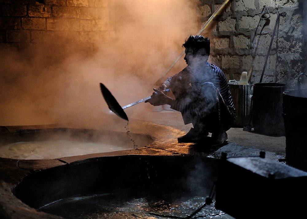 A man in sugar factory 5