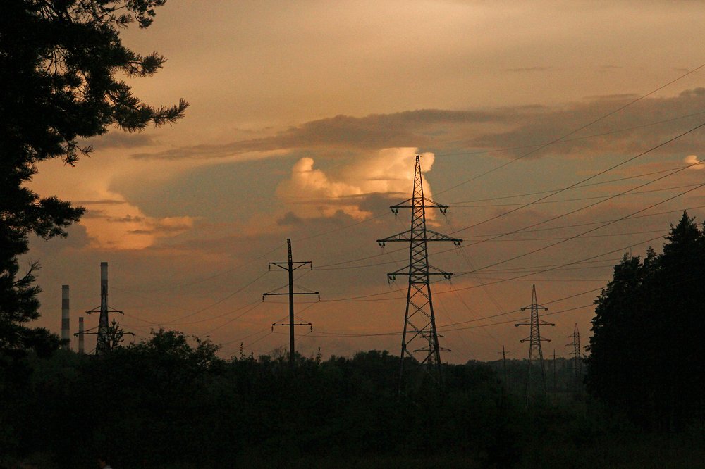 Город после грозы...