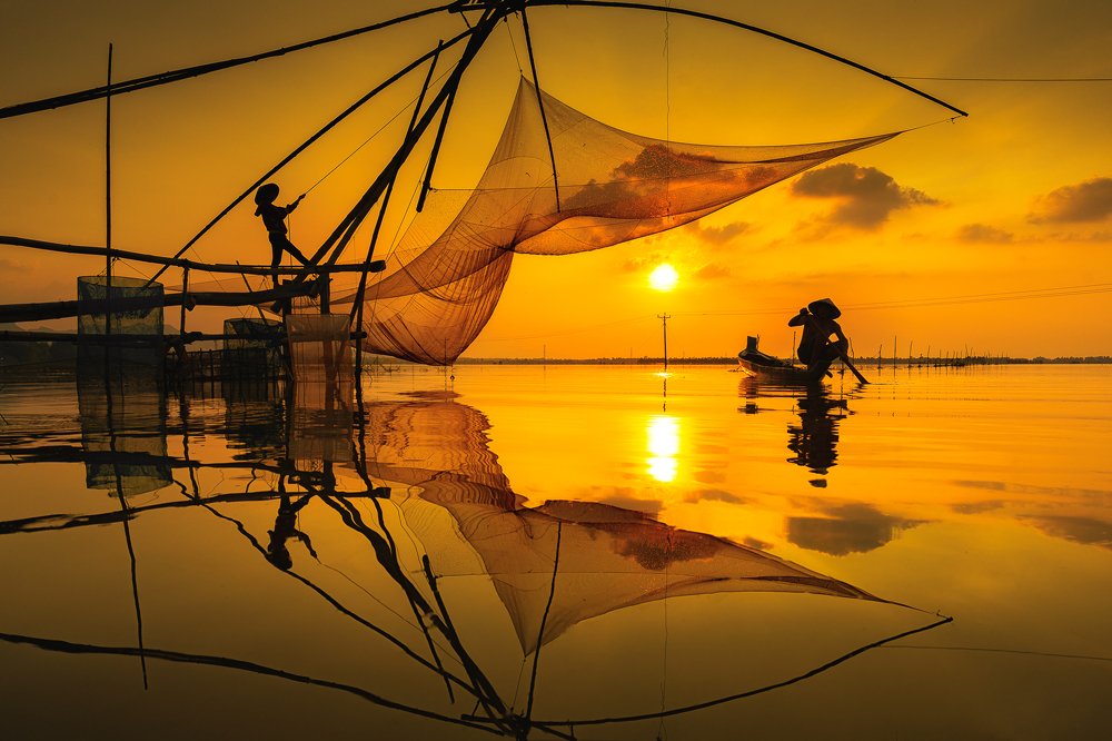 Fishing in An Giang water season