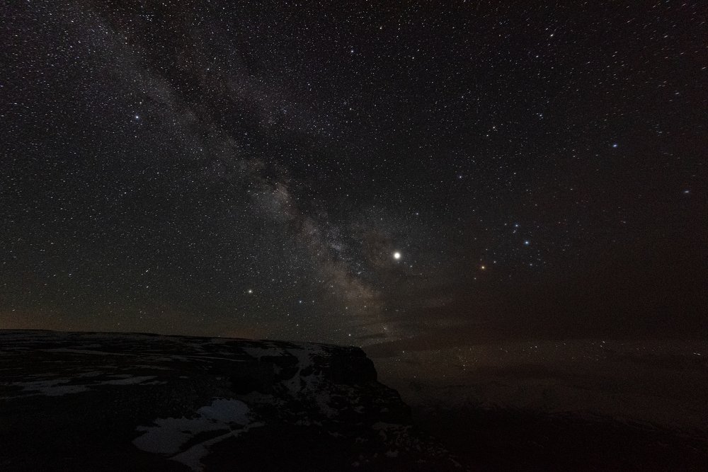 Млечный путь над горами