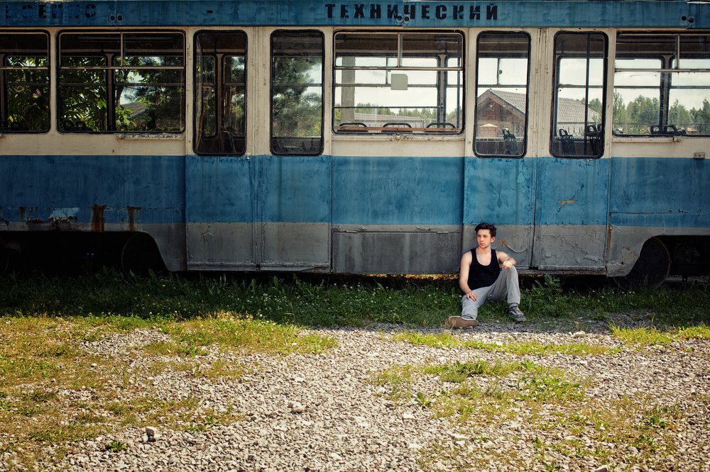 Старый троллейбус.