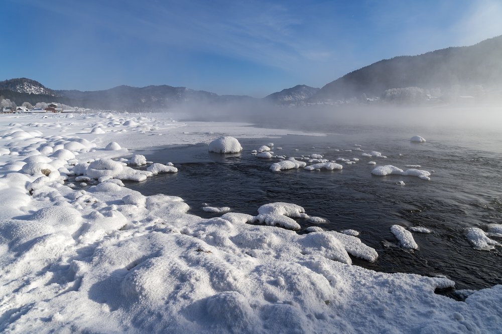 Морозное утро. Бия.