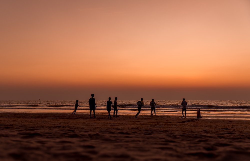 Football on the beach