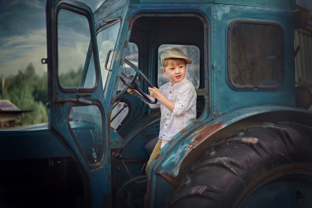 юный тракторист