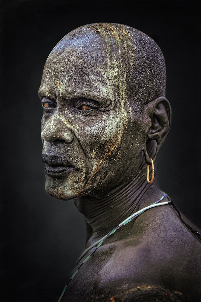 African portrait Mursi