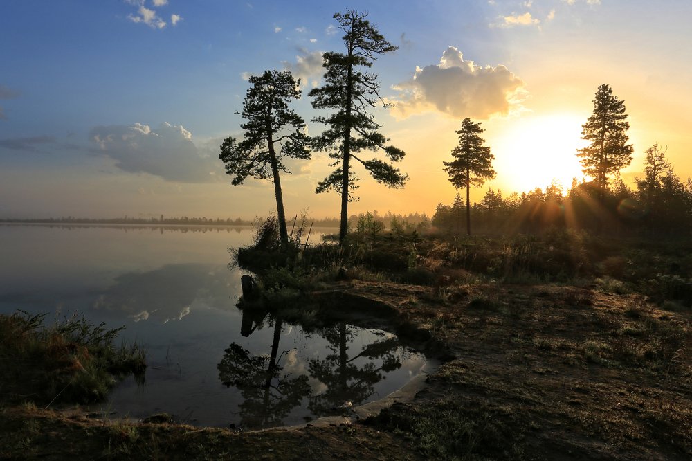 История полянки у озера