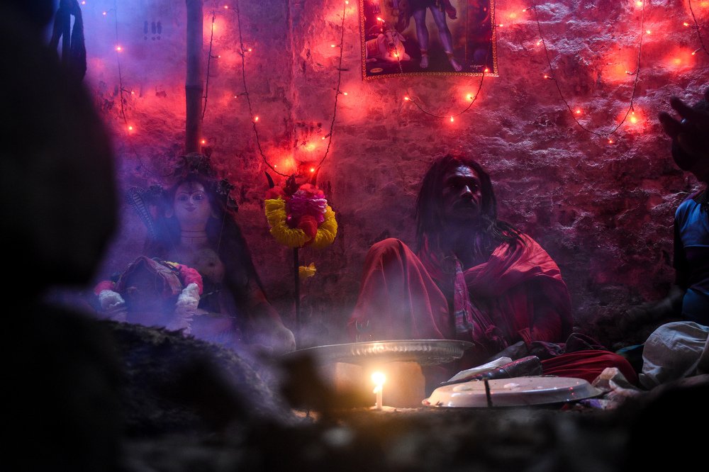 A portrait of a Sadhu