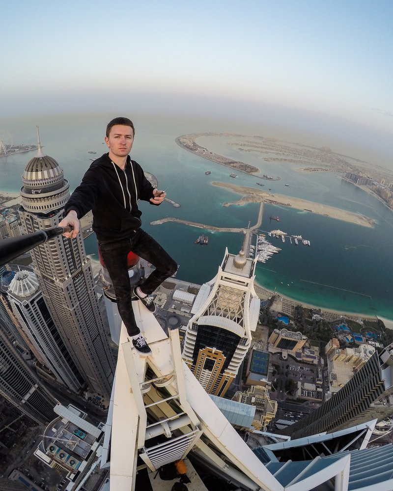 On the top of Dubai Marina