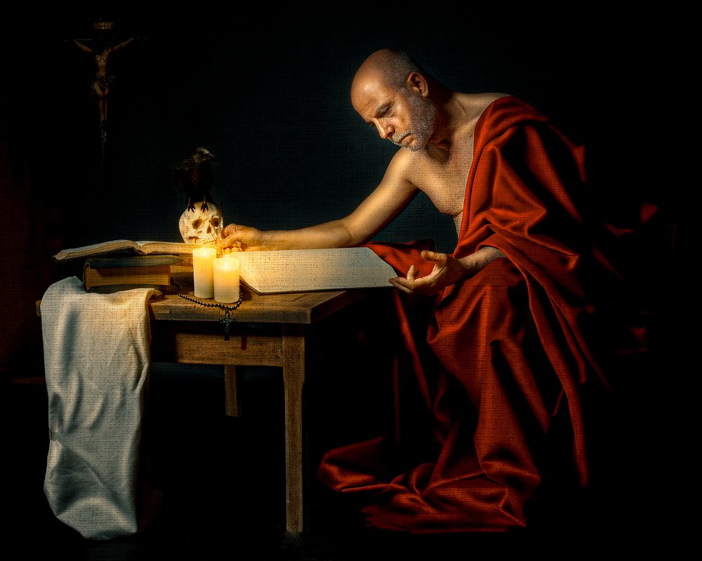 San Jerónimo escribiendo 2