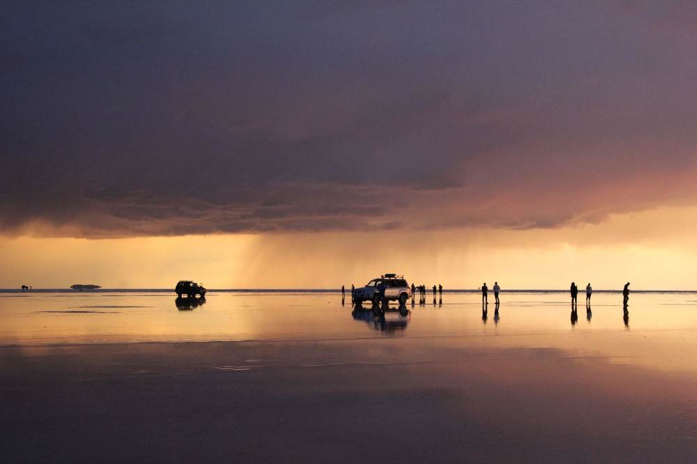 Crepúsculo en Salar de Uyuni