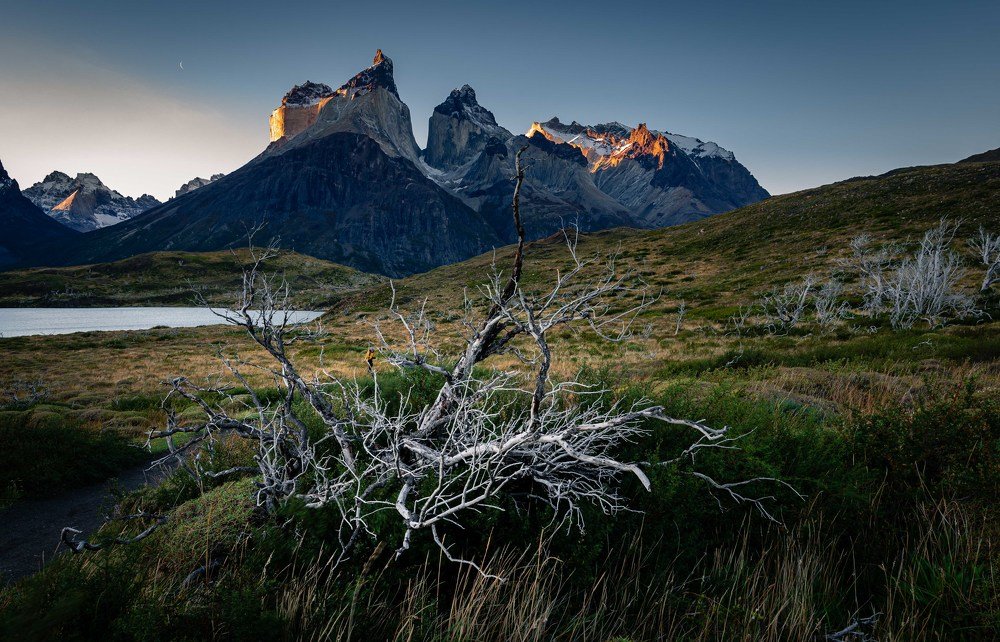Sunset at Torres del Paine