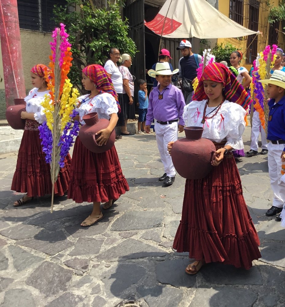 Festival in colonial Panchimalco