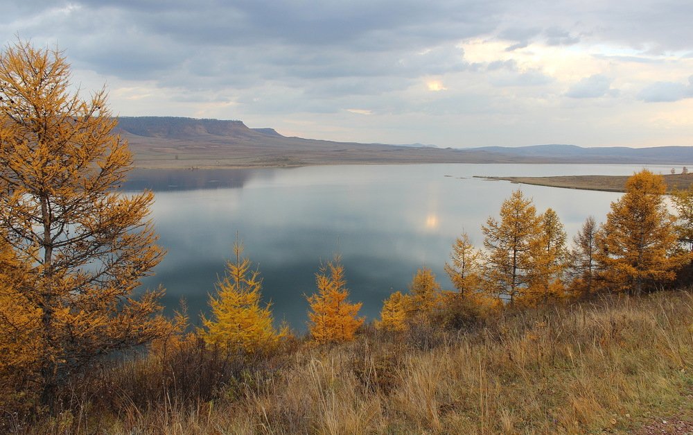 В осеннем наряде.