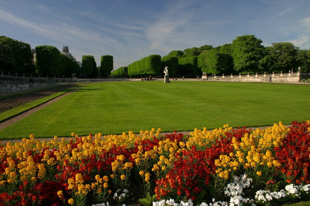 Beautiful Luxembourg Gardens in Paris.