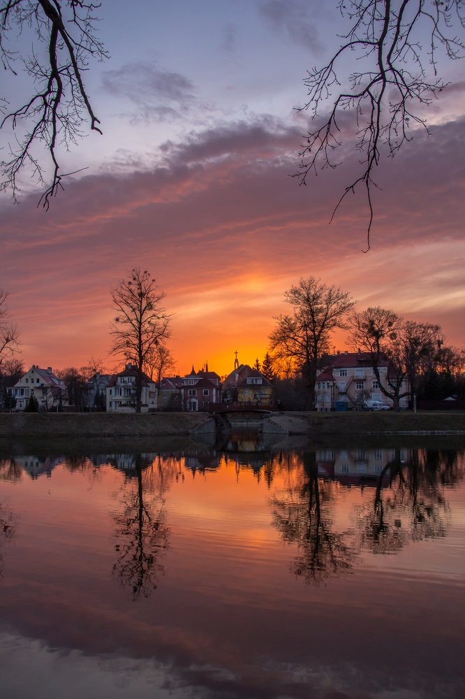 После заката.