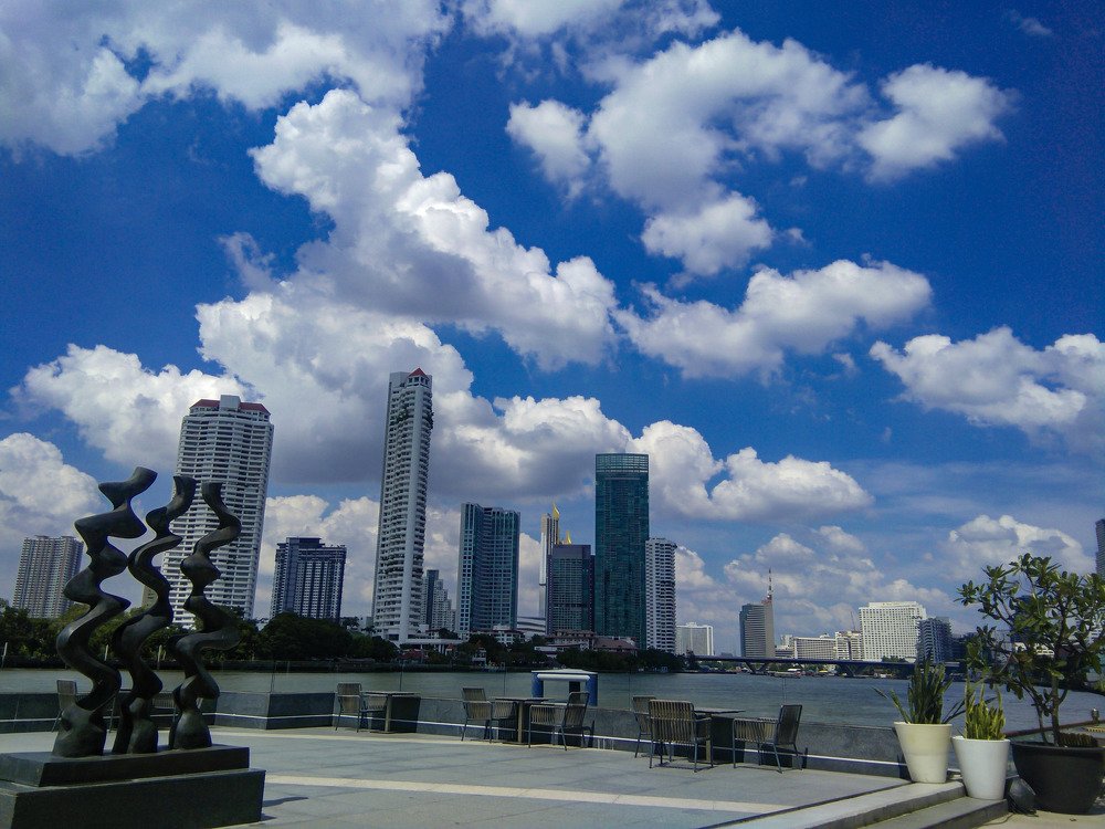 Blue bright beautiful beyond boundaries