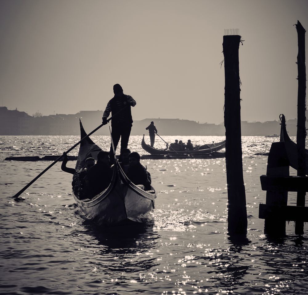 На закате...