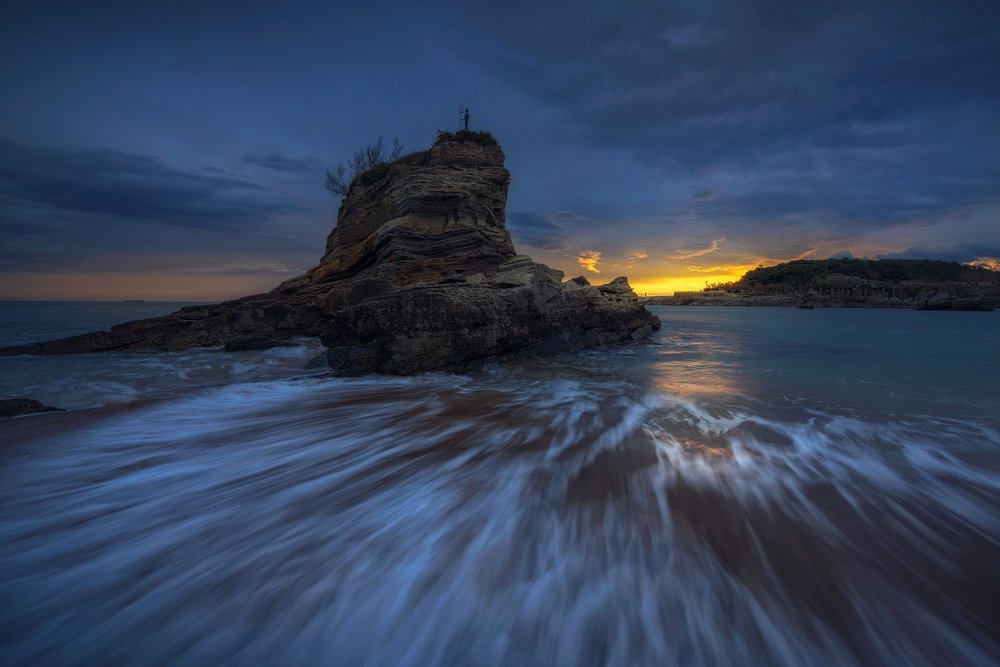 Sunrise in the beach.