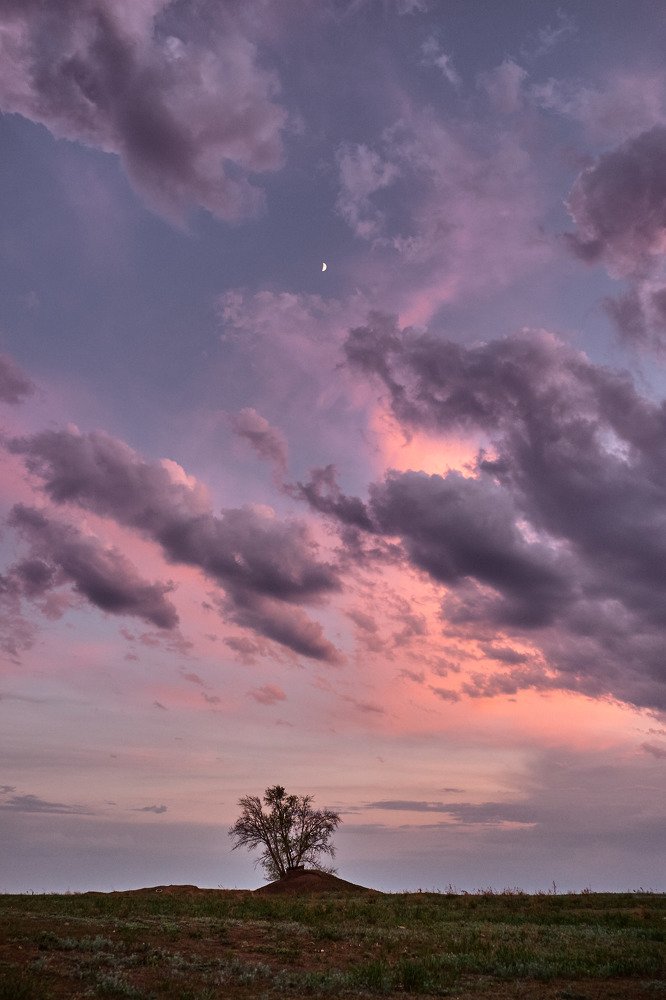 Закат в деревне