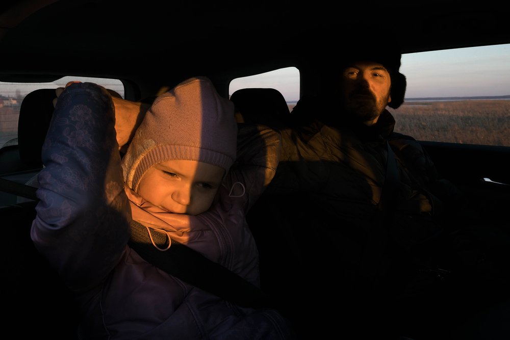 Autistic child and father