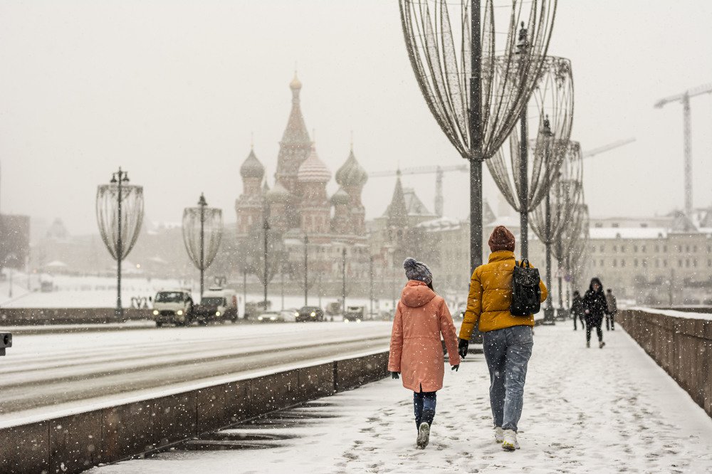 Winter life in Moscow