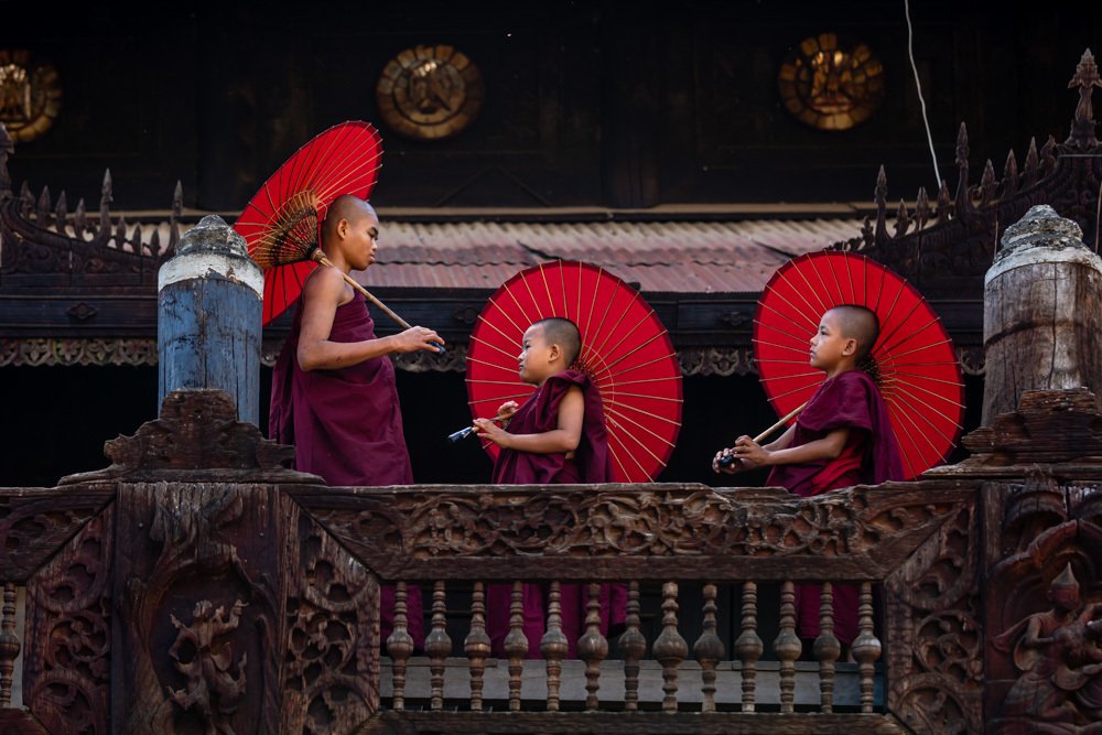 Three Novice Monks