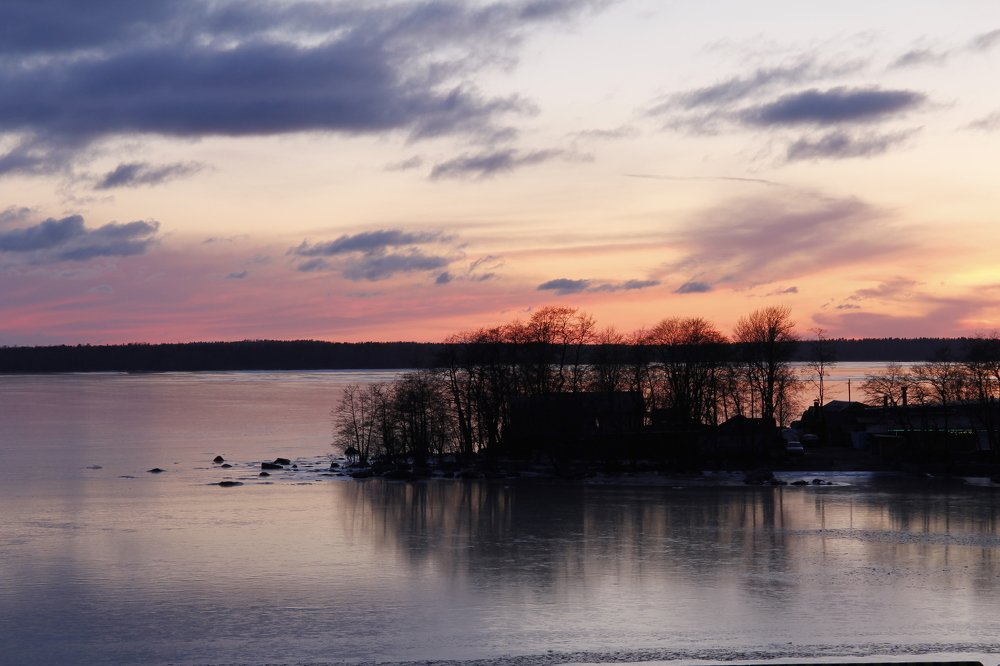 Розовый закат