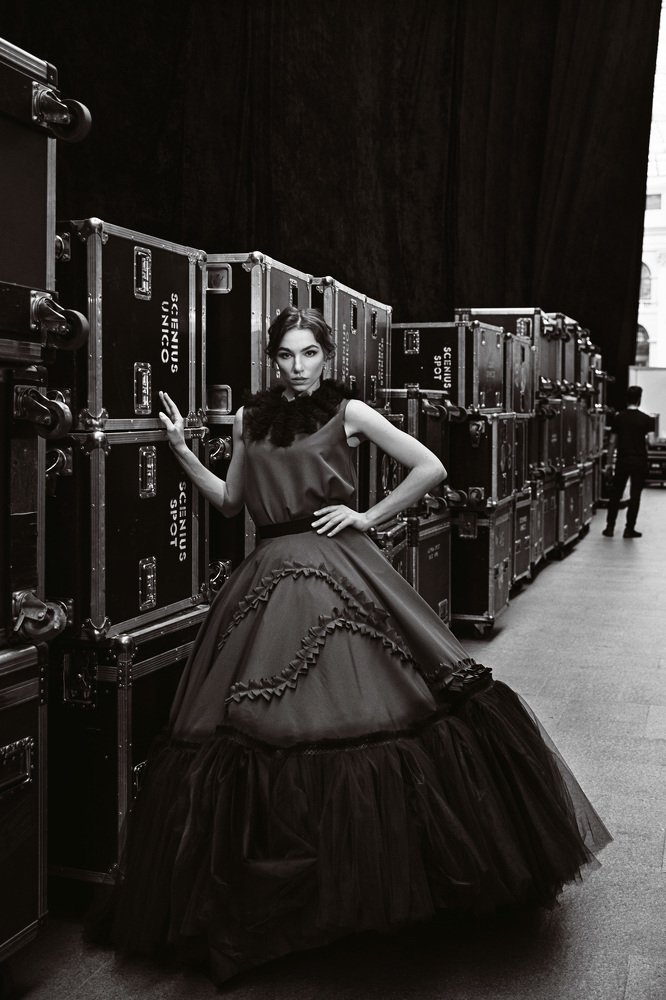Backstage Moscow fashion week