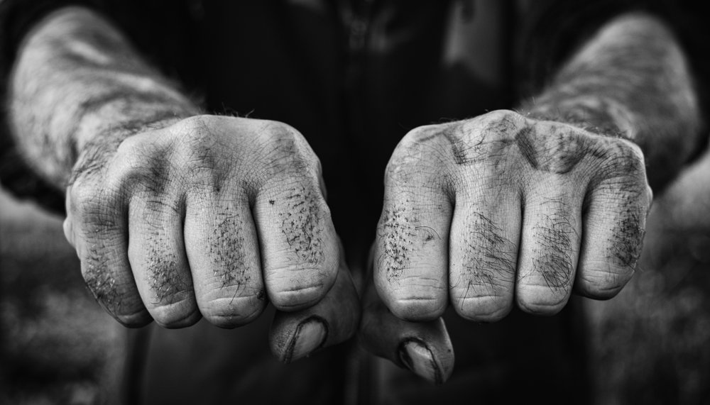 Worker`s hands