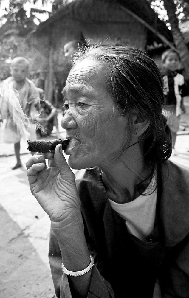 Granny smoking