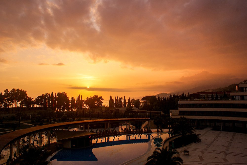 Закат на Черном море